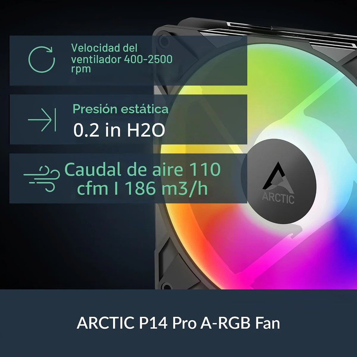140 mm ARCTIC P14 Pro A-RGB fan
