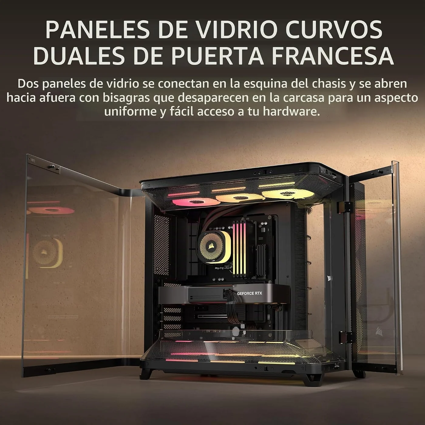 Ventiladores LX-R RGB de rotor inverso