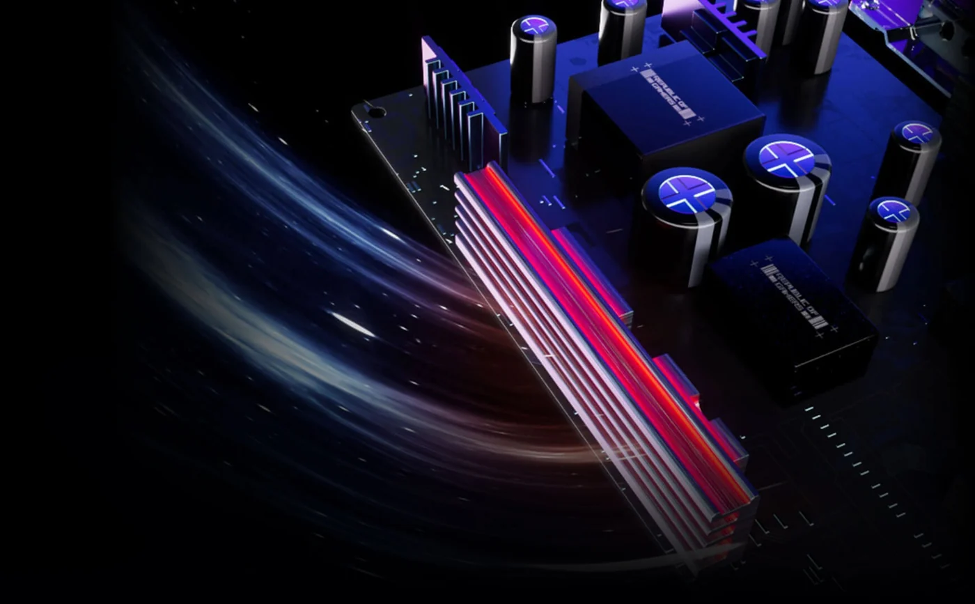 Internal heatsink of the monitor