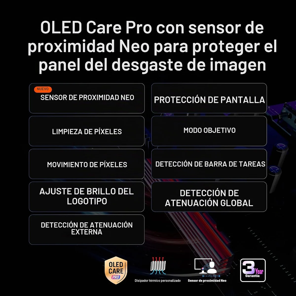 OLED Care Pro features
