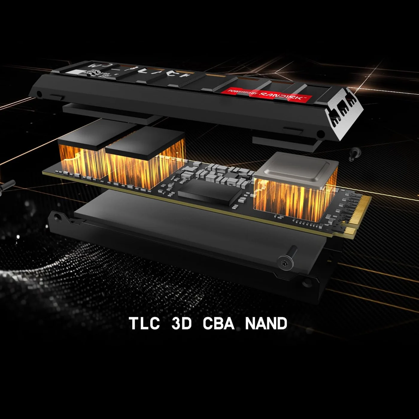 TLC 3D CBA NAND memory